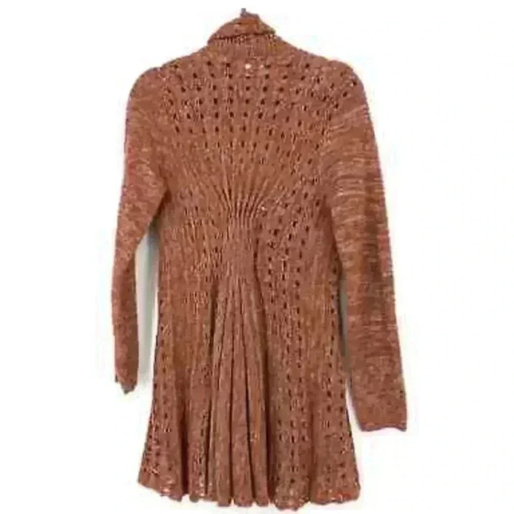 Anthropologie | Rosie Neira Longer Open Weave Sweater Cardigan, Rust Color - Picture 7 of 7
